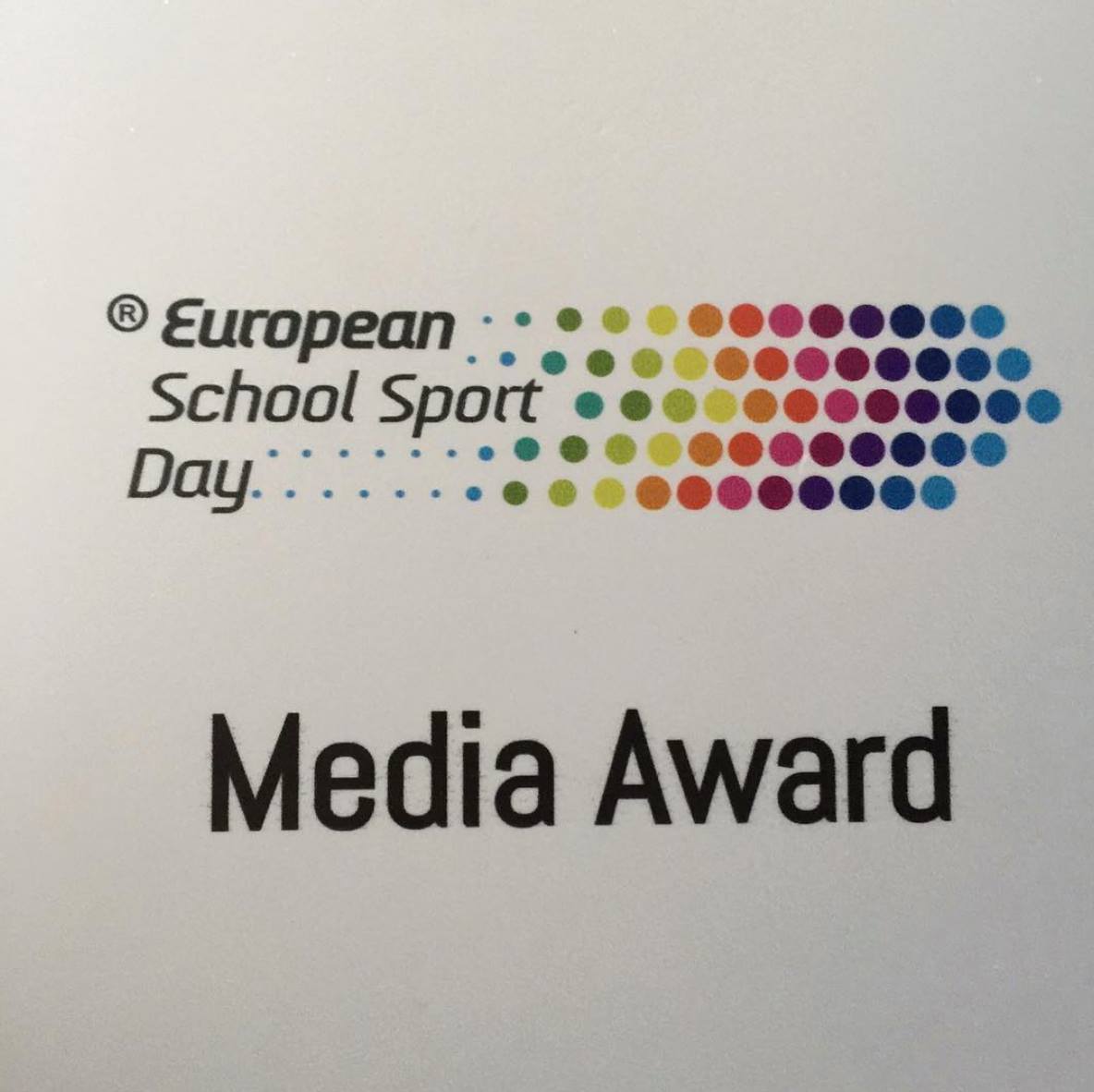 Orgullosos del reconocimiento por haber contribuido al éxito por el Día Europeo del Deporte Escolar
